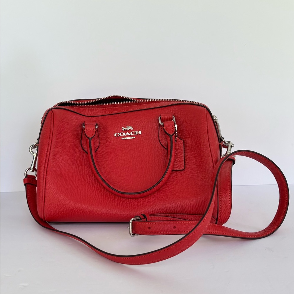 Coach Rowan Satchel Colorblock Miami Red (CH282) - Picture 2 of 7